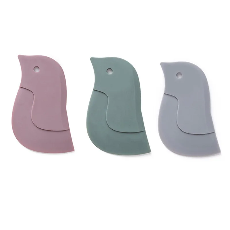 Multifunctional Oil Scraper Penguin Soft Scraper Kitchen Baking Tool Stove Dirt Remover Oil Kitchen Cleaning Tool oil scraper