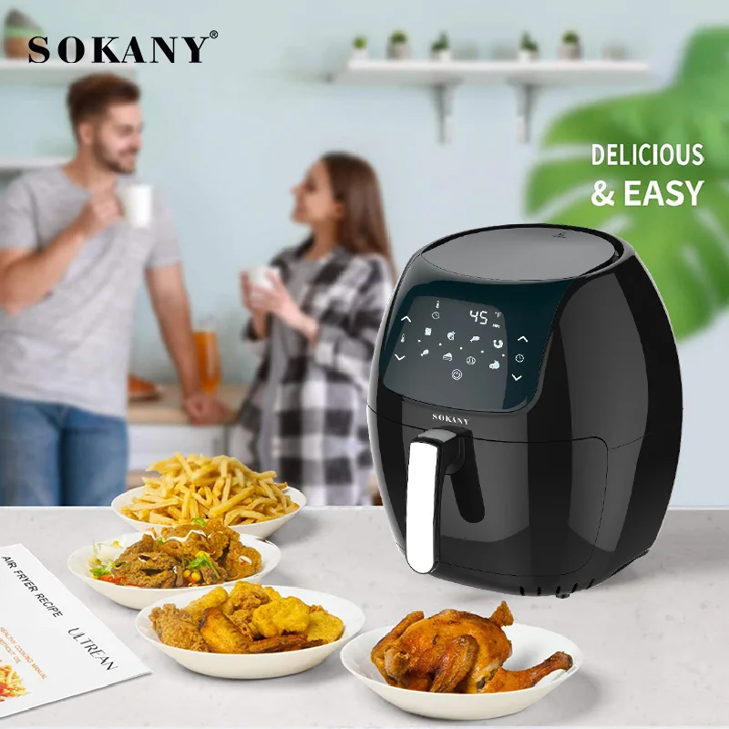 Buy Wholesale China New Fryer Digital Lcd Display Air Fryer Home Commercial Air  Fryer Square Air Fryer China Airfryer & Fryer at USD 44