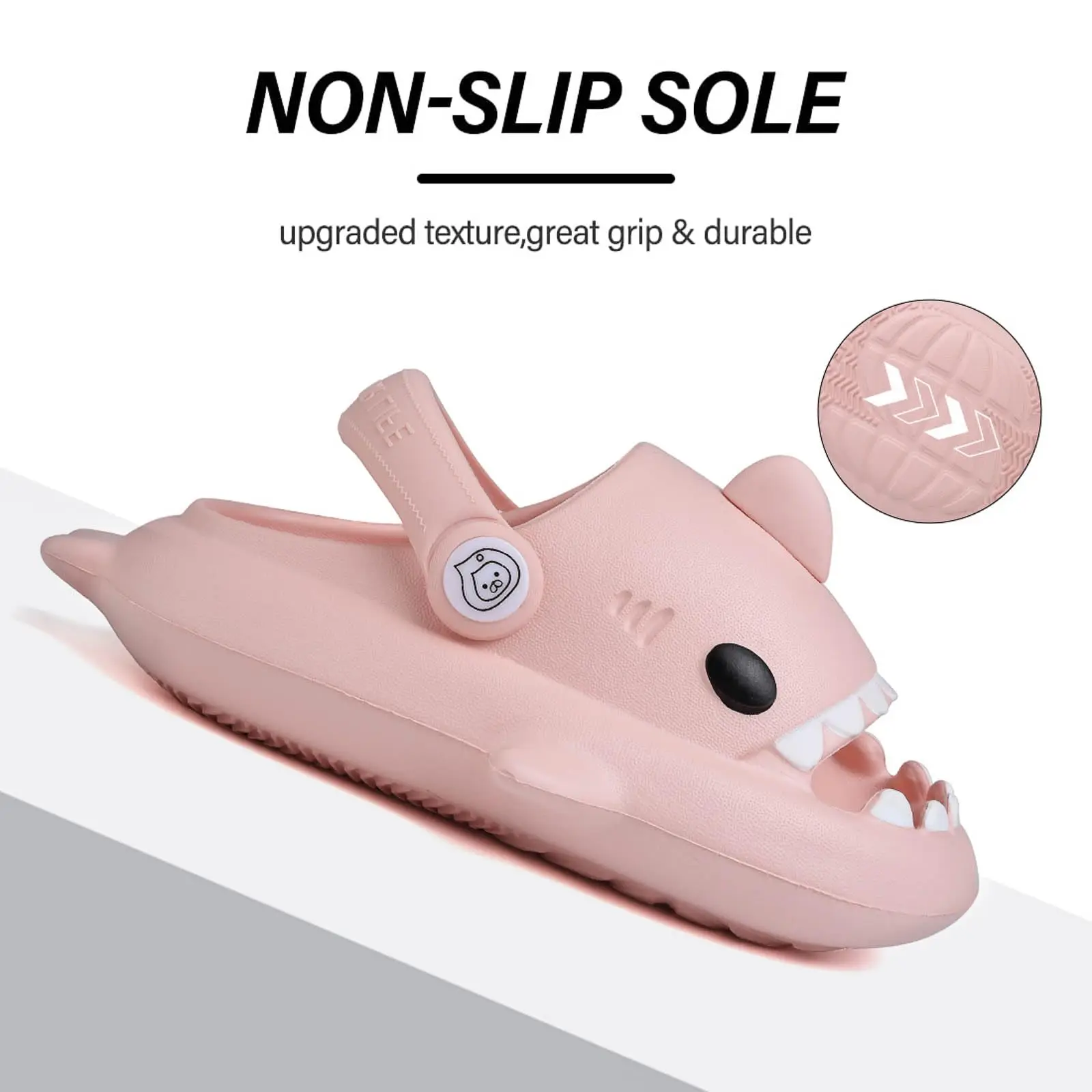 KIDMI Kids Shark Cloud Slides Cartoon Boys Girls Slip On Sandals Soft Toddler Beach Slippers Pool Shower Shoes Cushioned Shoes 5