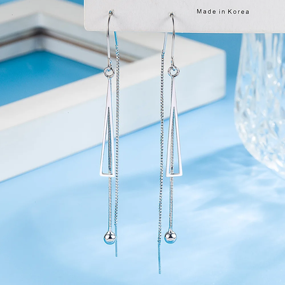 Pendientes Colgantes Infinito Plata 925 - Con Forma De Gota Pequeña, Gancho, Elegantes Para Mujer