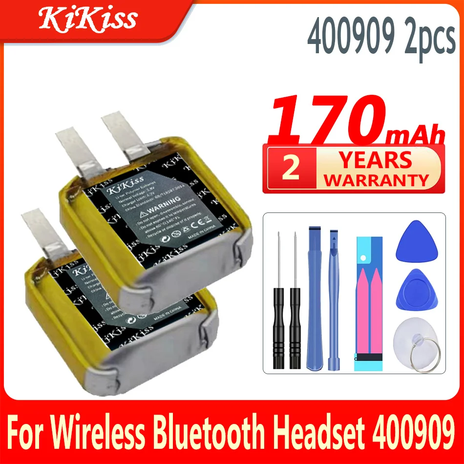 

KiKiss новый аккумулятор 170 мАч для беспроводной Bluetooth-гарнитуры 400909 401010 401012 501010 501012 батареи