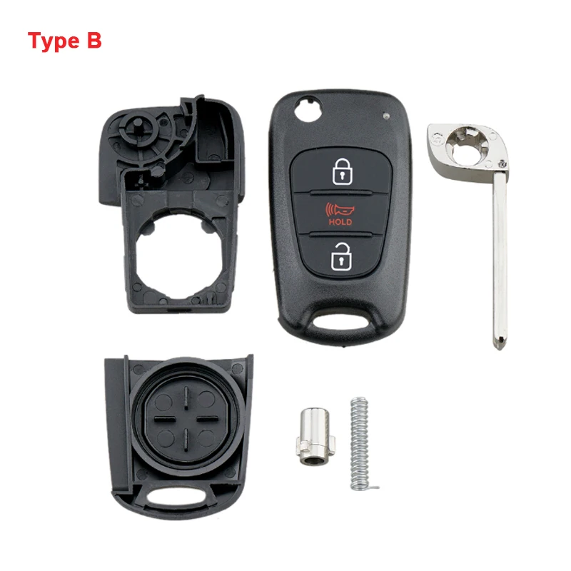 Enhanced Flip Folding Car Key Fob Case Shell Replacement