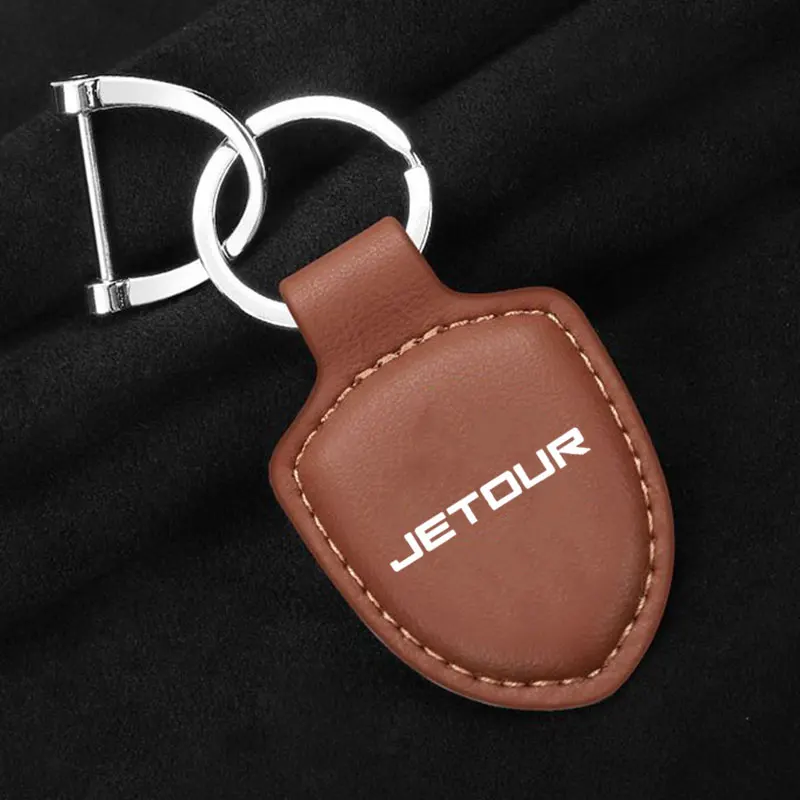 Car shield Key Chain Luxury Genuine PU Leather Keychain