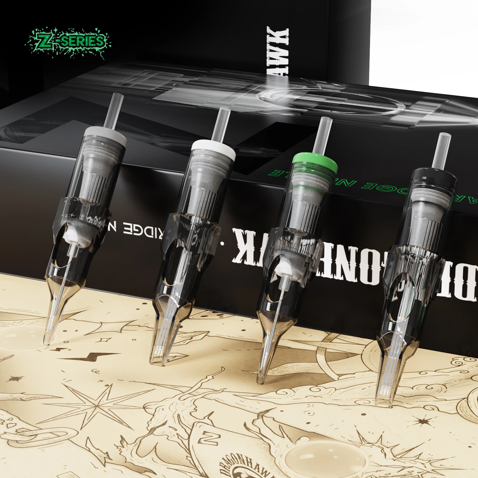 Dragonhawk Disposable Sterile Tattoo Needle Cartridge Round Liner RL 5mm Taper for Rotary Machine tattoo cartridge needles tattoo needles