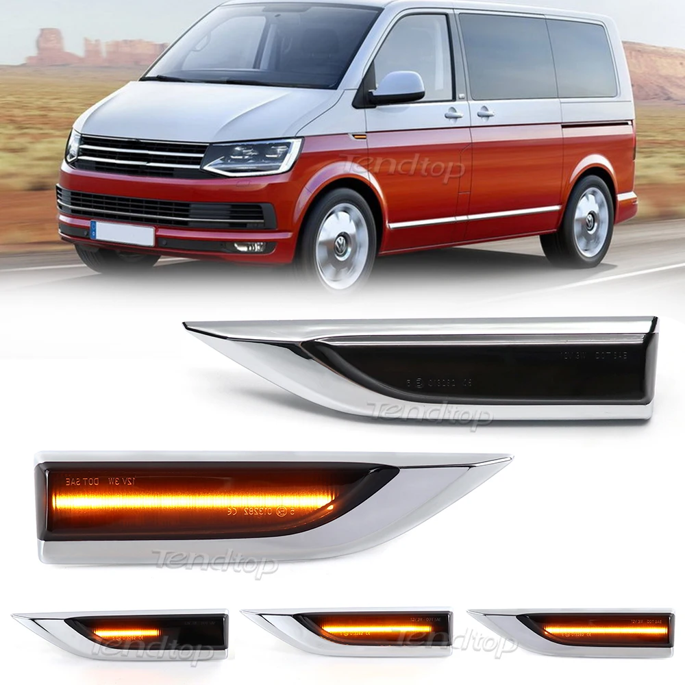 

Светодиодный Динамический указатель поворота для VW Transporter T6 Multivan Caddy 2K 2015-2017, 2 шт.