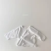 New Spring Autumn Baby T-Shirts Infant Baby Girls Boys Solid Color Base T Shirt Kids Cotton   Tops Round Neck  Toddler Clothes 6