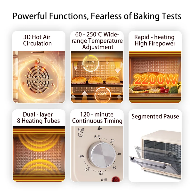 SUNATUR 2200 واط فرن دوران الهواء الساخن فرن محمصة...