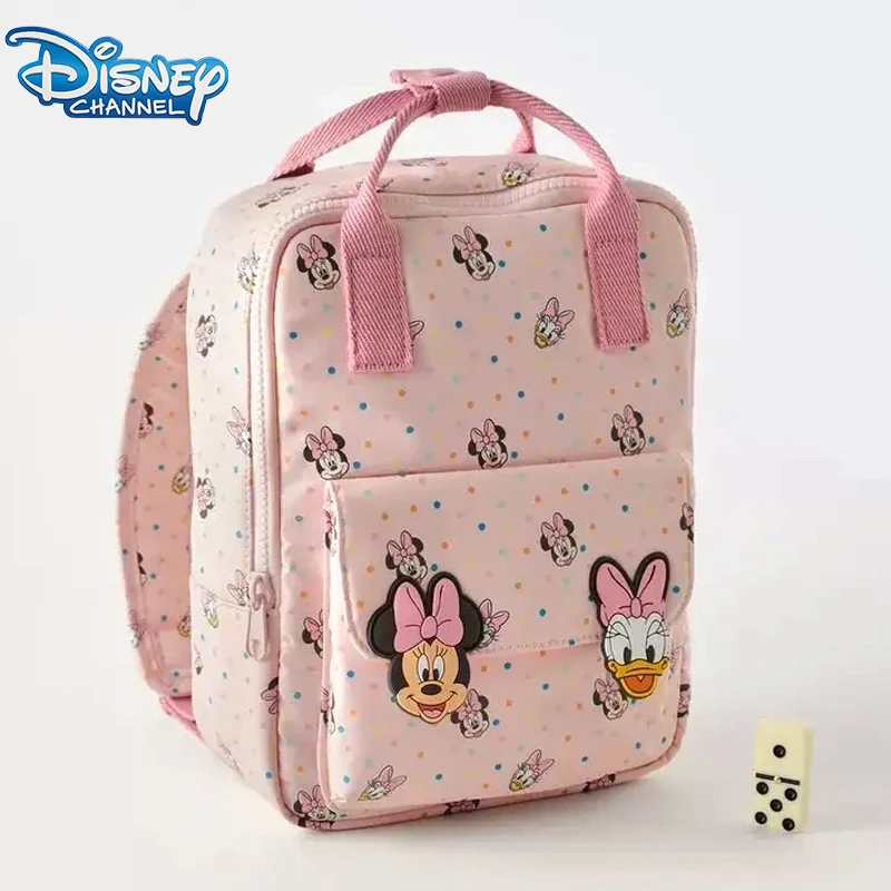 

Disney Minnie Mouse Backpack Cartoon Cute Travel Backpack Child Pink Birthday Gift Daisy Mini Backpack Party