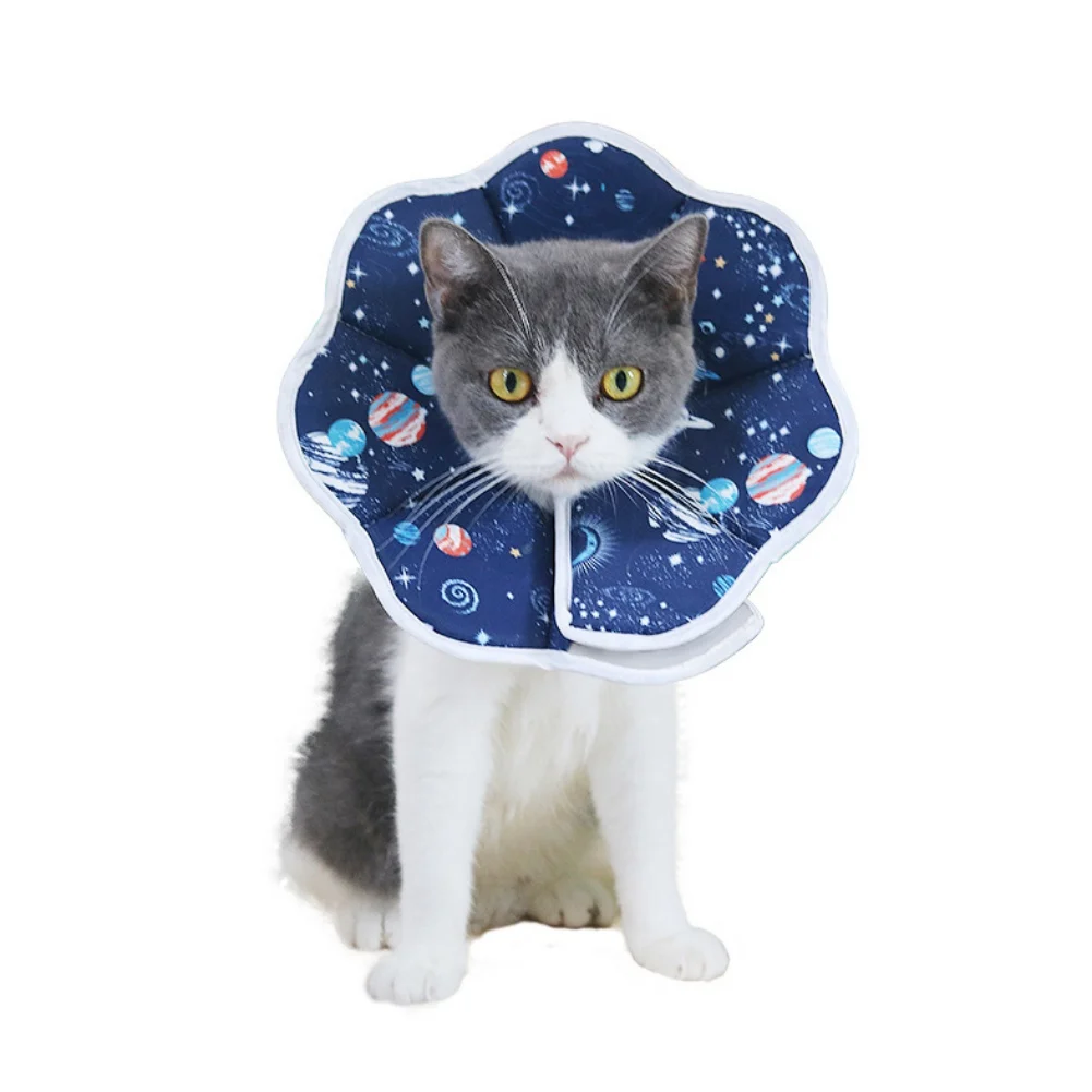 Pet Cat Collare Elisabettiano Carino Anti-Morso Leccare Chirurgia Ferita Gatti Collare Protettivo Collo Cono Recupero Ferita Gatti E-Collare