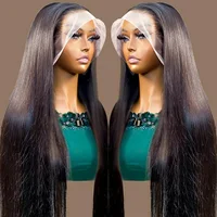 HD 360 Full Lace Wig Human Hair Pre plucked HD Lace Wig 13x6 Human Hair Wigs 36 inch Bone Straight Lace Frontal Wig For Women 2