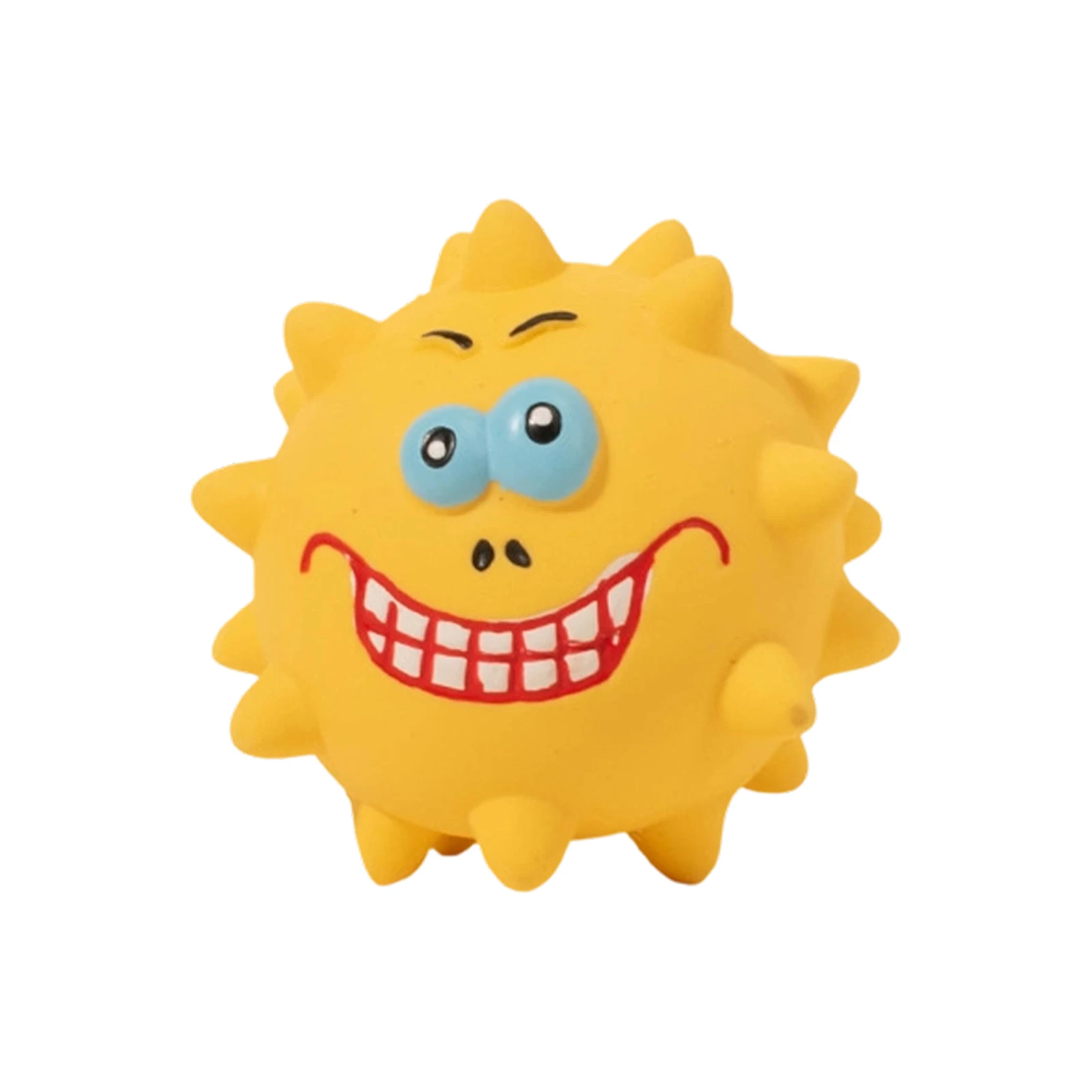 Piepende spiky bal hondenspeelgoed voor tandreiniging honden_voghion.com