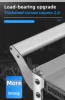 Heavy Duty Stainless Steel Tool Cart with Three Layer Toolbox and Multi-Functional Rack for Auto Repair Parts 5