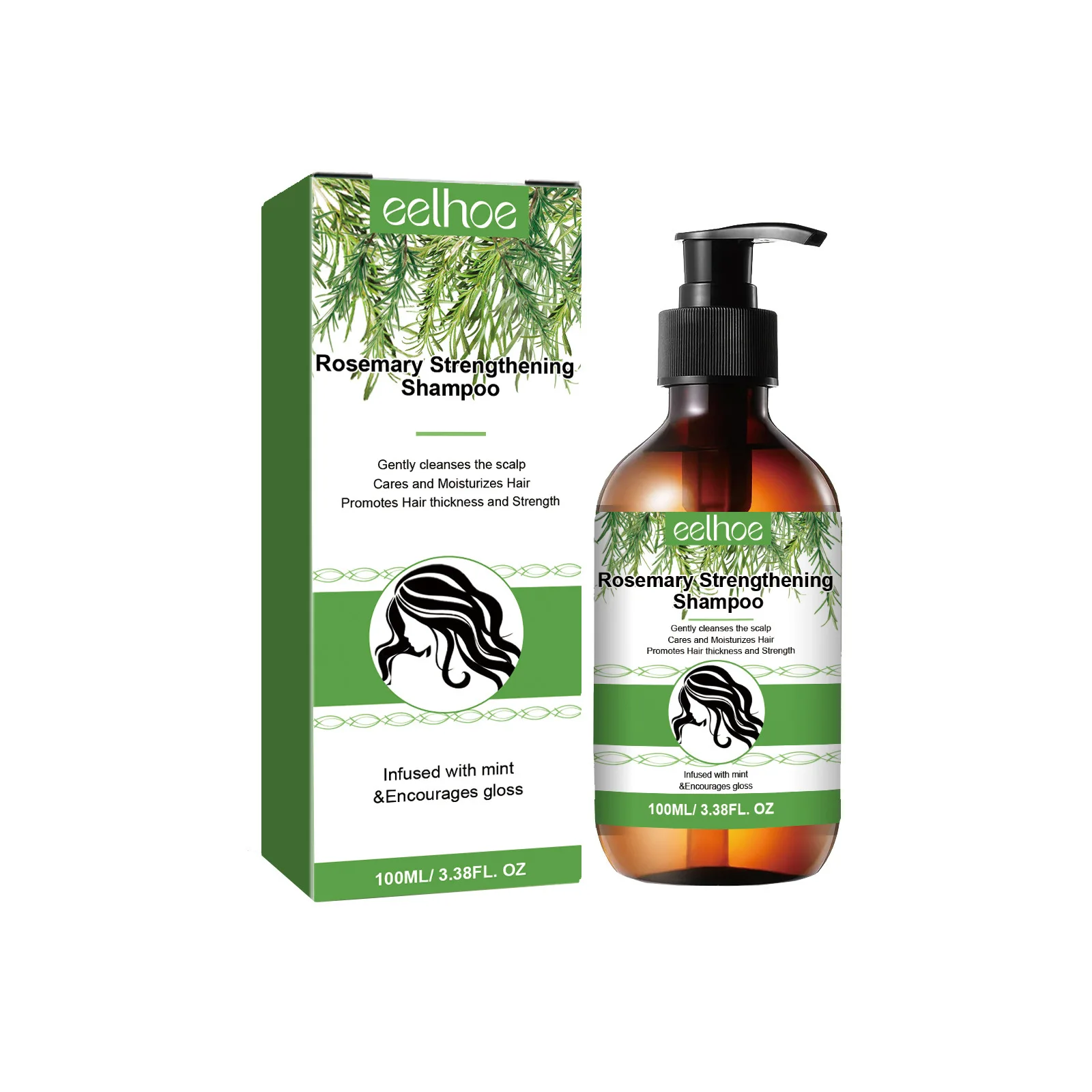 Hair Shampoo Rosemary Shampoo Hair Regrowth 100ml