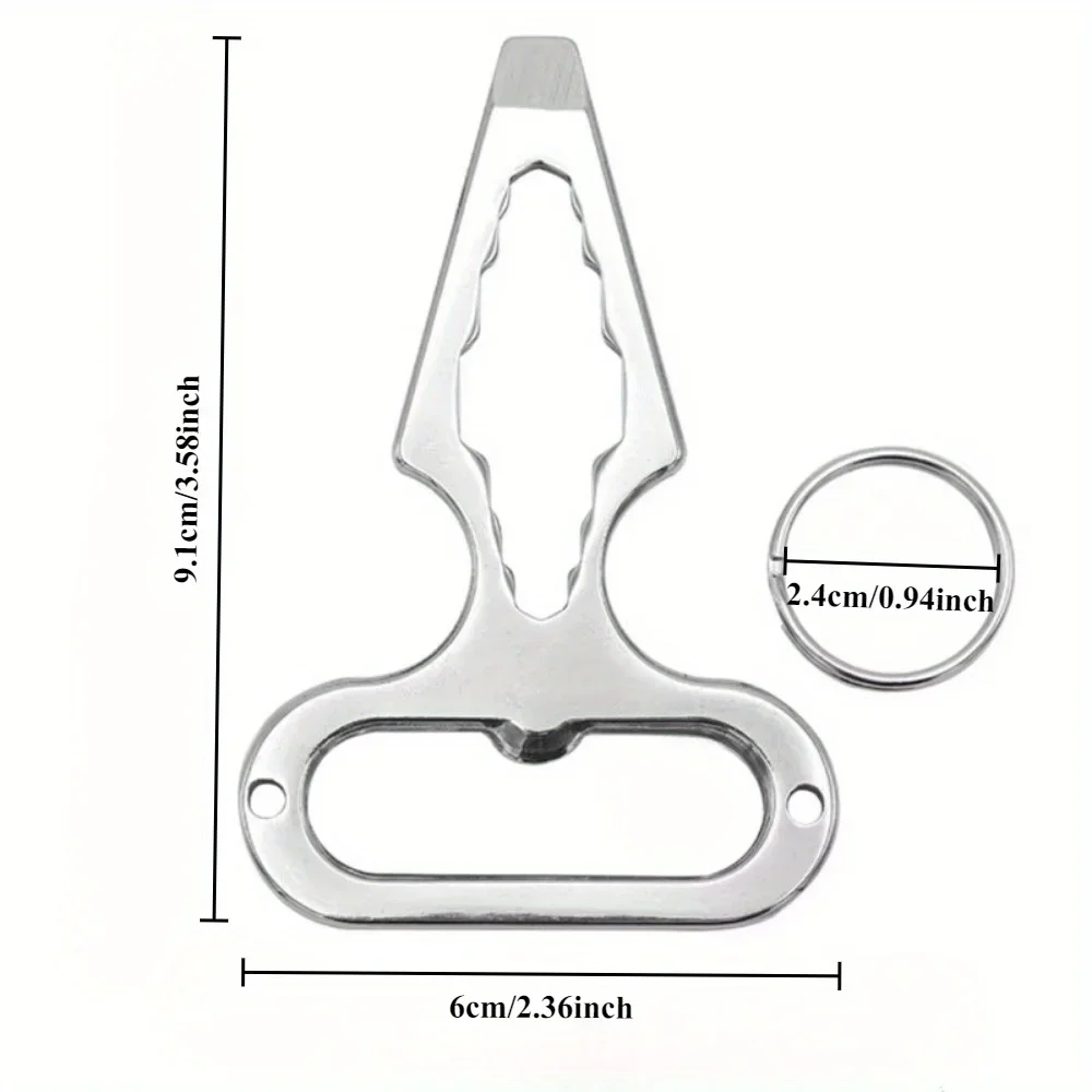 1PC Outdoor Camping Supplies EDC Self-defense Spike Wrench Multifunctional Tool Portable Bottle Opener