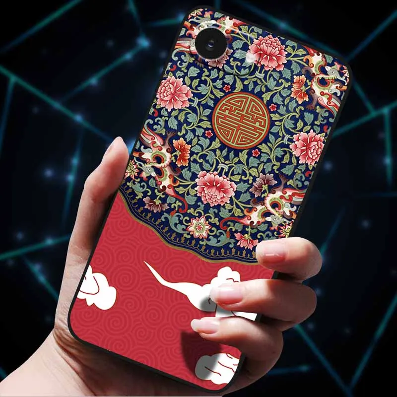 3D Floral Embossed Soft Silicone Phone Case - Stylish Back Cover Coque