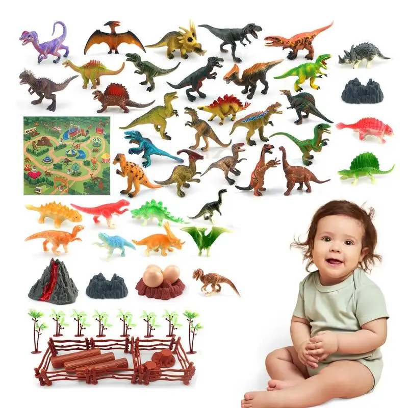 

Realistic Dinosaur Toy Figures Realistic Toy Dinosaurs Set Educational Toys STEM Learning Toddler Toys For Boys & Girls Ages 4