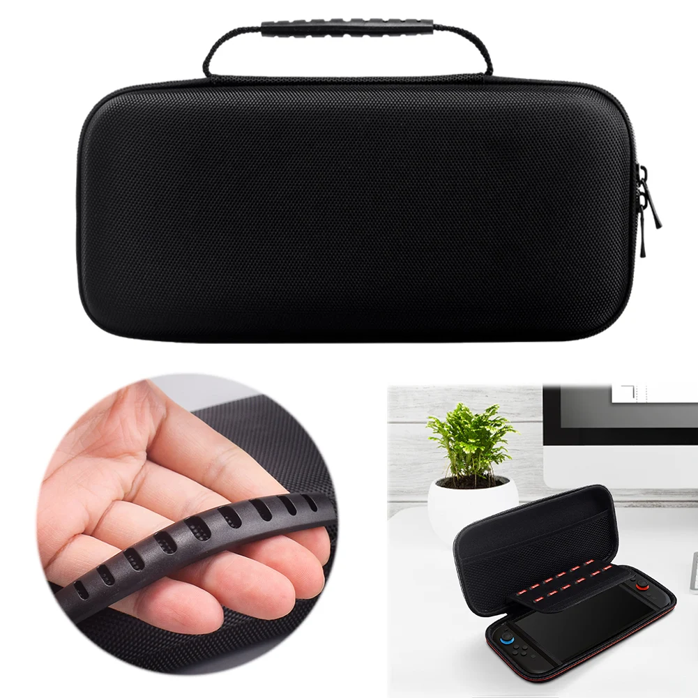 For Nintendo Switch 2 Handheld Storage Bag EVA Travel Protective Case Scratch-proof Box with Game Card Slots Organizer Bag