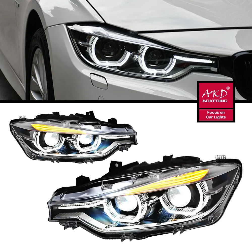 LED Head Light Parts For 3 Series F30 F35 320i 320i Dual lens Front