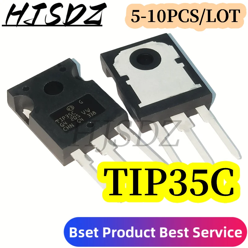 5 Pares/10 Peças TIP36C TIP35C TIP36 TIP35 25A 100V TO-3P Tubo