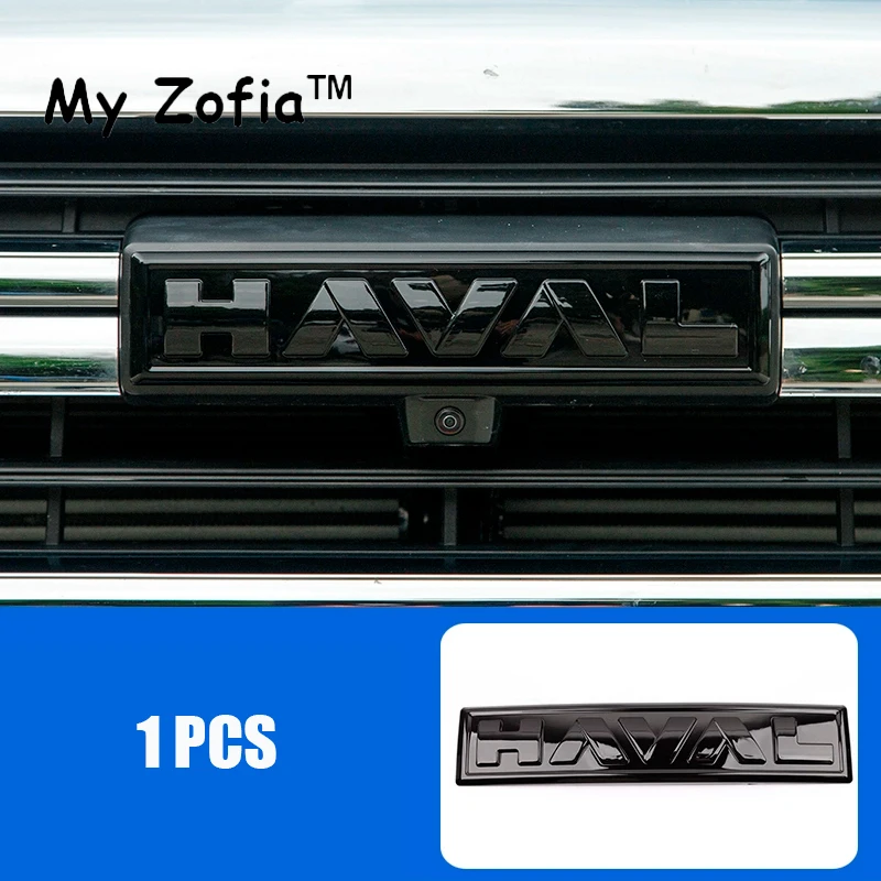 Haval H5 2023 2024 2025 Haval için Logo amblem rozeti Sticker araba ön ağ karbon siyah parlak mat siyah arka Logo amblemler