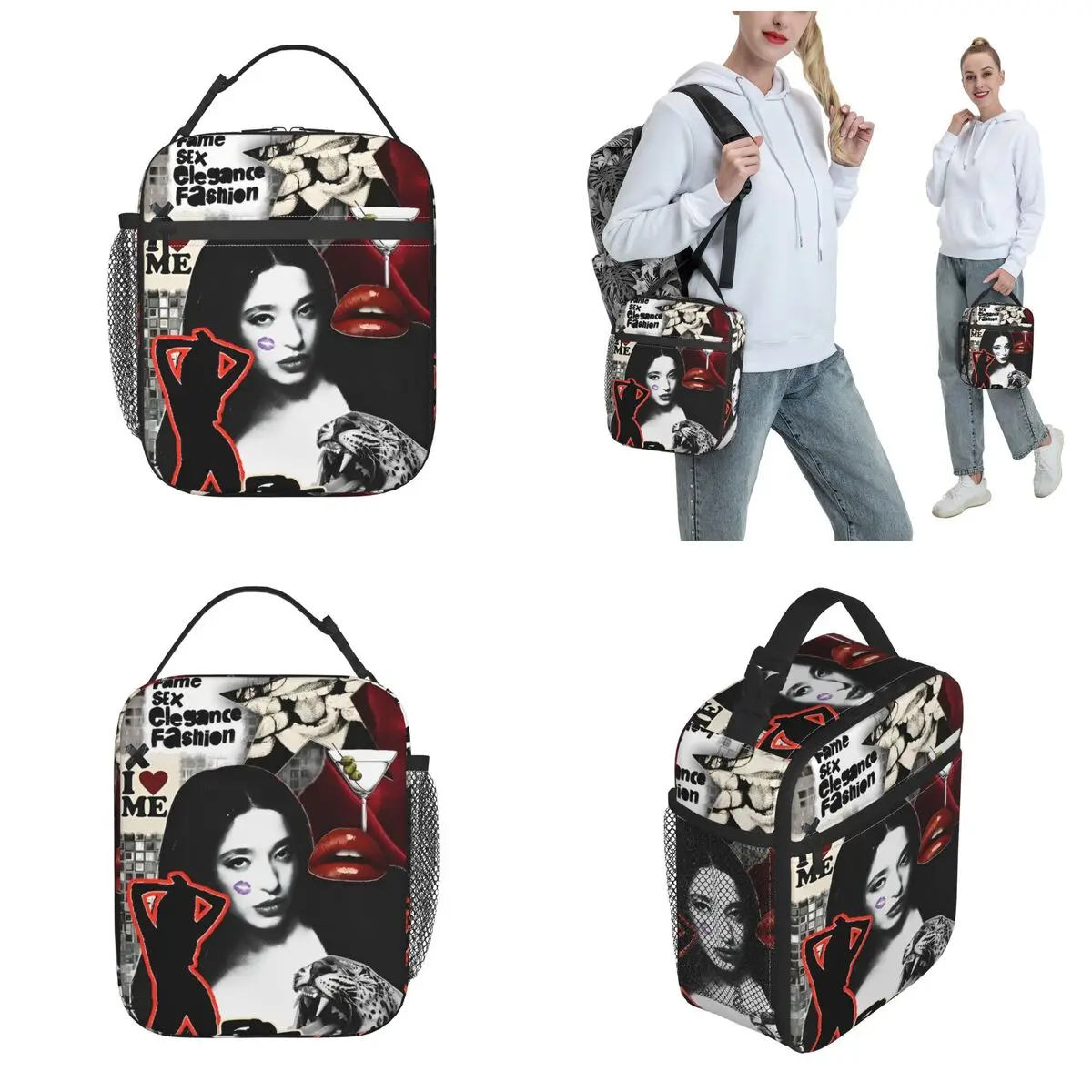 Anora Movie Mikey Madison Thermal Insulated Lunch Bag for Work Portable Food Container Bags Thermal Cooler Lunch Boxes