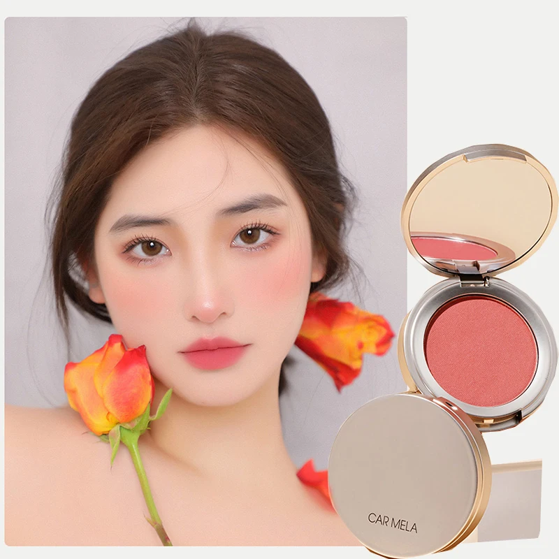 

Multi purpose powder blusher cream peach color monochrome expansion powder matte shrink color eye shadow lipstick Makeup