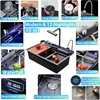 Kitchen Sink, Drop In Waterfall Sinks Workstation with Faucet Combo and Sink Cup Washer Stainless Steel Single Bowl Modern Smart 6