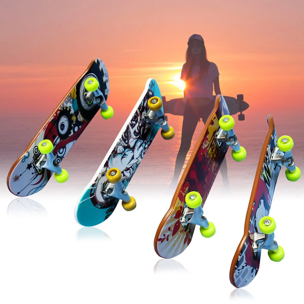 Original Tech Deck Finger Skateboard Toys for Boys Fingerboard Profesional  Mini Skate 4 Wheels Finger Scooter Interior Sport