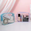 PVC Travel Storage Bag Cosmetic Bags Waterproof Transparent Cases Large Capacity Plastic Zipper Wash Bag Portable Make Up Pounch 1