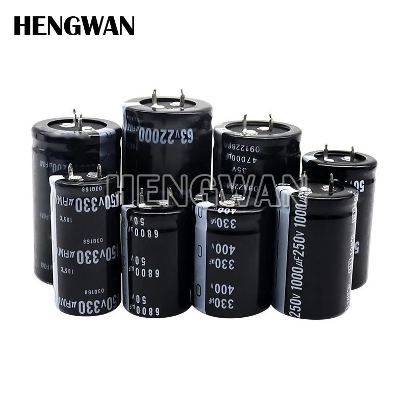 2-50 STKS 35V 50V 63V 80V 100V 160V 200V 250V Aluminium Condensator 1UF