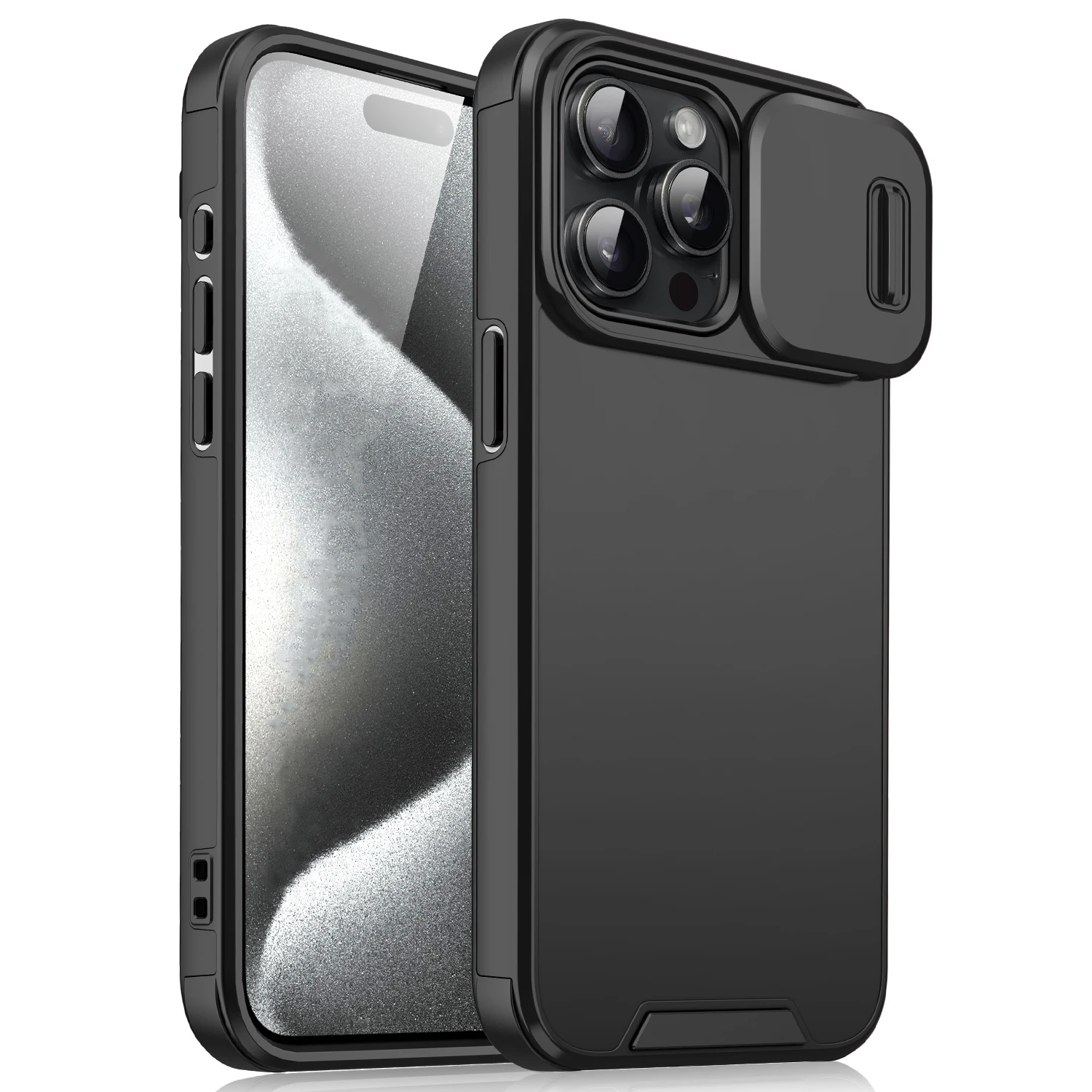 Funda a prueba de golpes para iPhone 15 14 13 12 11 16 Pro Max 15 Plus 16 Funda protectora deslizante para cámara para iPhone 15Pro 14Pro Max