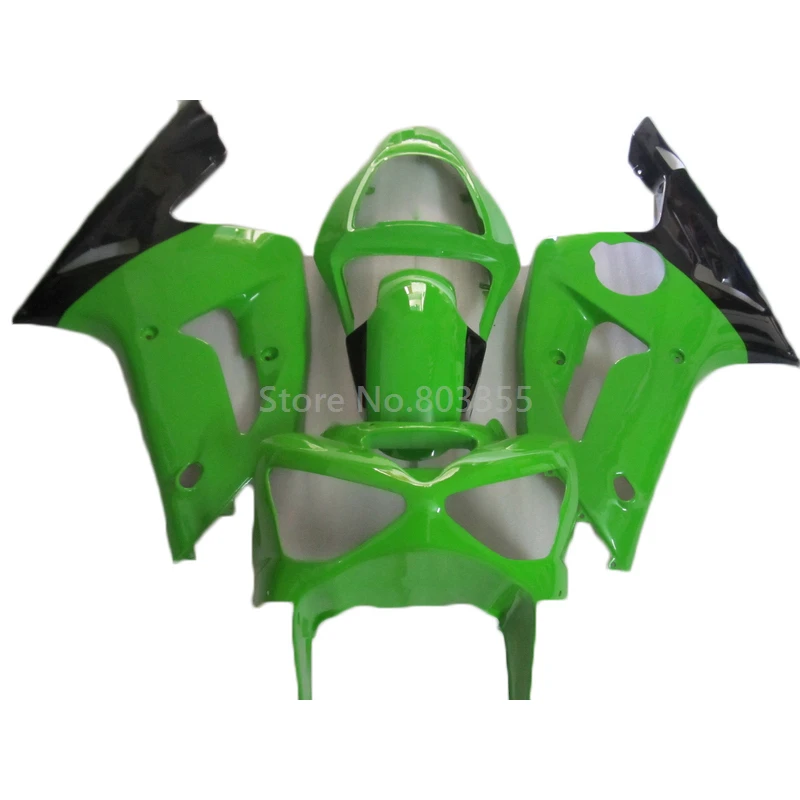 Excellent Fairings Kits Fit For Kawasaki Zx6r 2003 2004 Green Black