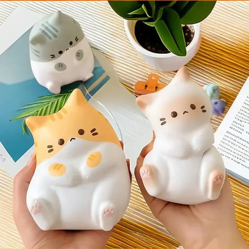 

Cartoon Kawaii Cat Slow Rebound Decompression Toy Compression Stress Ball Adornment for Cute Room Gift Girls Fun soft PU toys