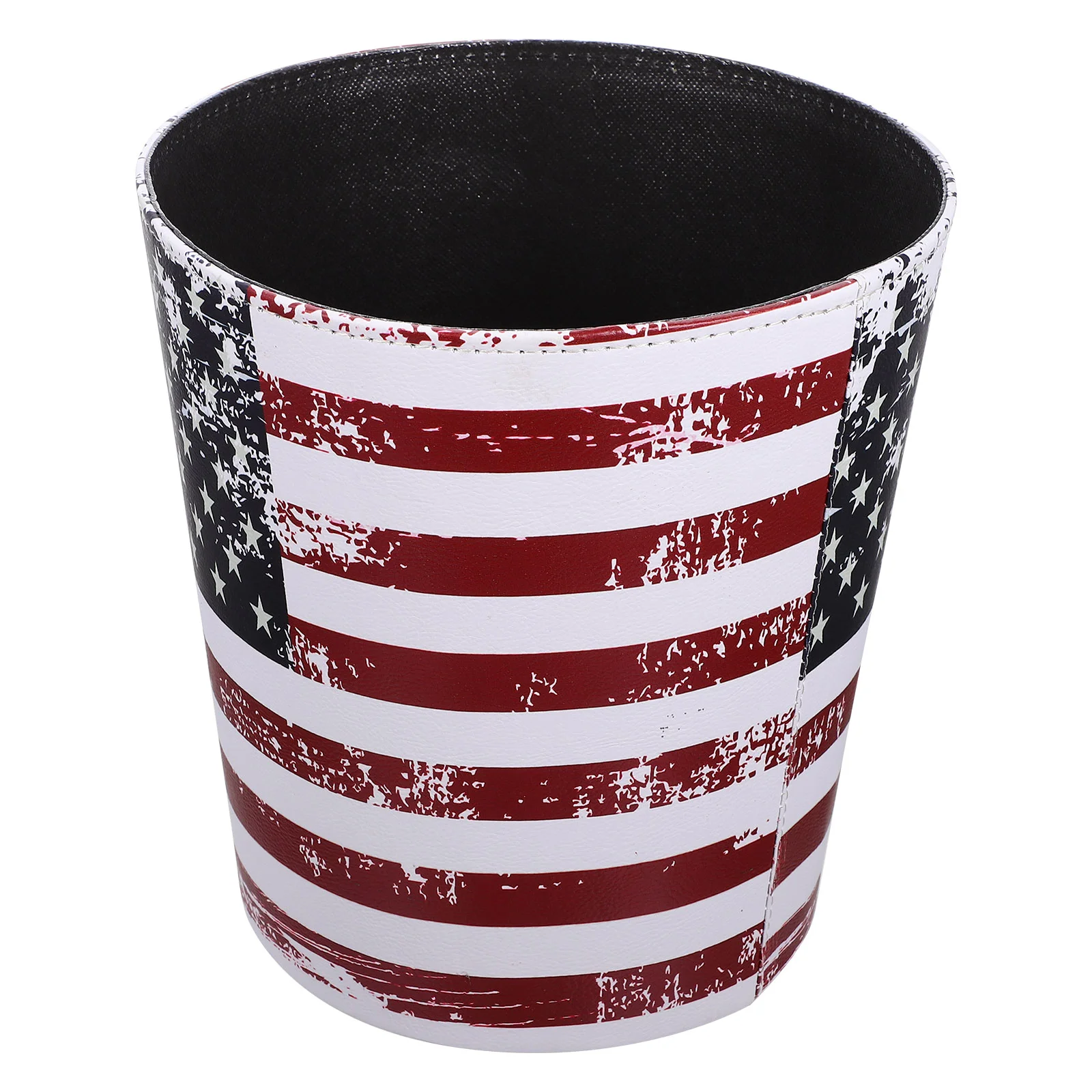 

Leather Trash Can Wastebasket Garbage Container Bin Butterfly Pattern Storage Kitchens Bathrooms Bedroom Powder Rooms