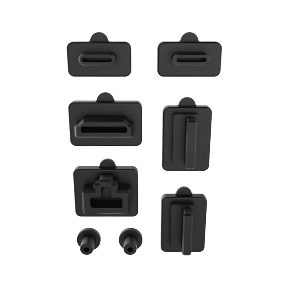Set Di Tappi Antipolvere In Silicone Da 8 Pezzi Usb Ac Lan Interfaccia Hdmi Coperchio Antipolvere Spina Antipolvere Per Nintendo Switch Accessori Per 
