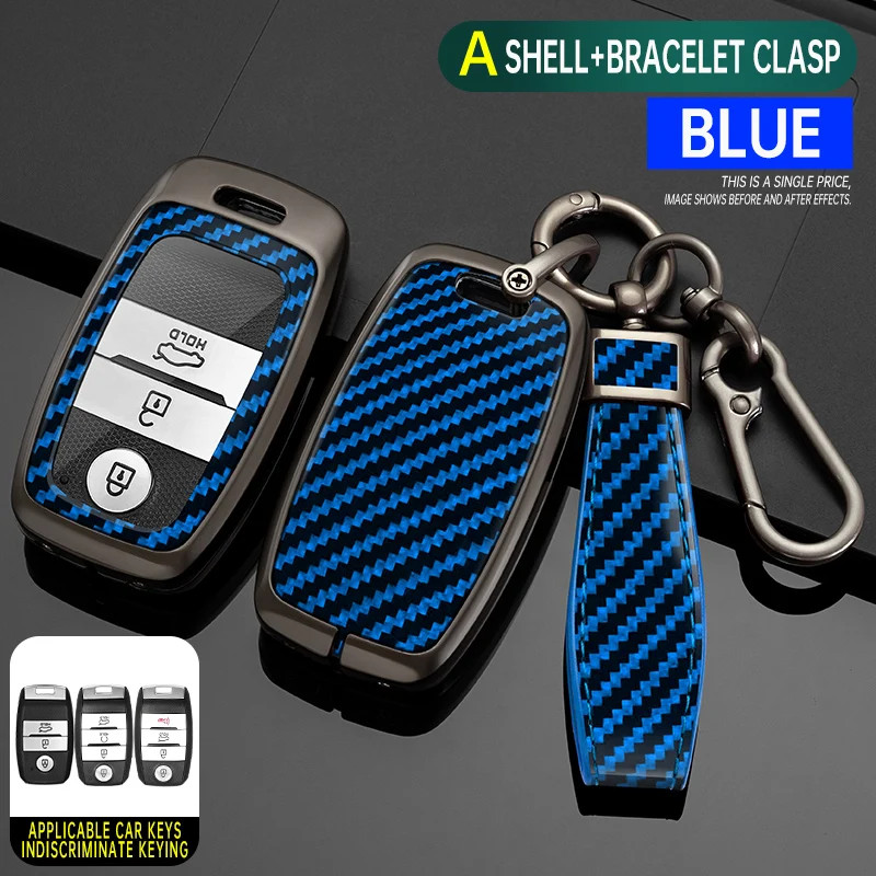 TOOMUME Cover Chiave TPU, Custodia Chiave Adatto per Kia Sportage Rio Ceed Stonic Picanto Sorento Venga Soul Carens Cerato K2 K3 K4 K5, Copri Chiavi
