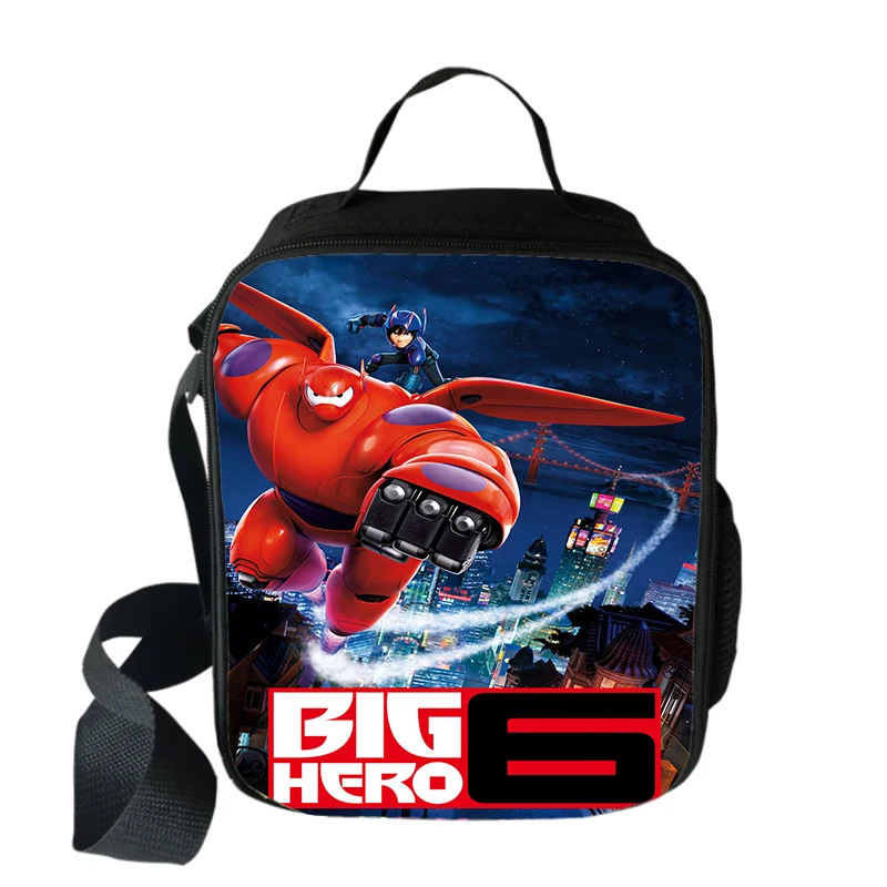 

Disney Big Hero 6 Baymax Cooler Lunch Bag Cartoon Girls Portable Thermal Food Picnic Bags for School Kids Boys Box Tote