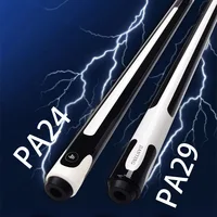 JIANYING 147cm Pool Cue, 1/2 Spilt Center Joint Stick, Snooker Eight Ball Billiard Cues, Black White Shaft, 10.2 11.5 mm Tip