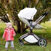 Hotmom-Poussette paysage haute, peut s'asseoir et s'allonger, pliante, légère, britannique, bidirectionnelle, adaptée aux 0-4 ans 6