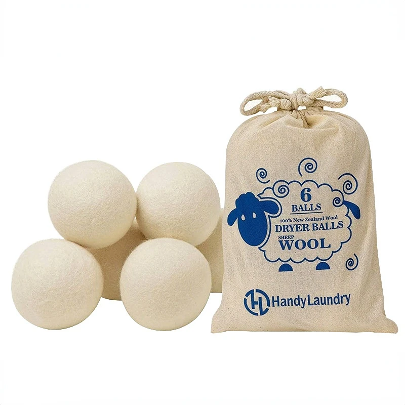 Laundry Ball Nature Wool Dryer Balls Fabric Softener For Sensitive Skin Reusable