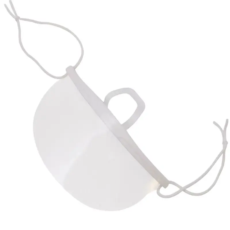 Lot de 10/20/30 Masques Réutilisables Transparents Anti-Salive