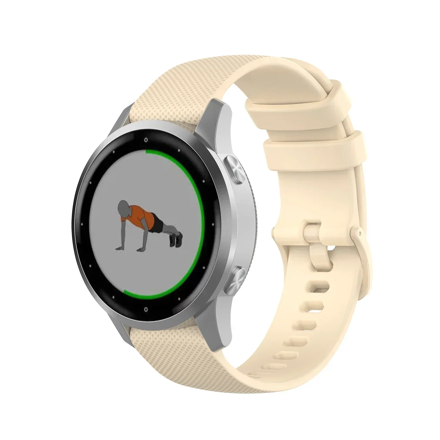 Sport Silicone Strap, 20mm/22mm, Adjustable Watchband Bracelet