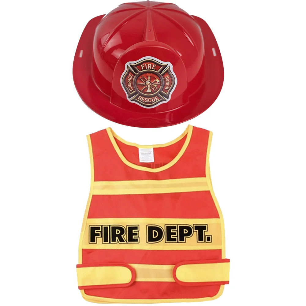 Fire Hydrant Adult Costume Hat - Funny Firefighter Dress Up Headgear
