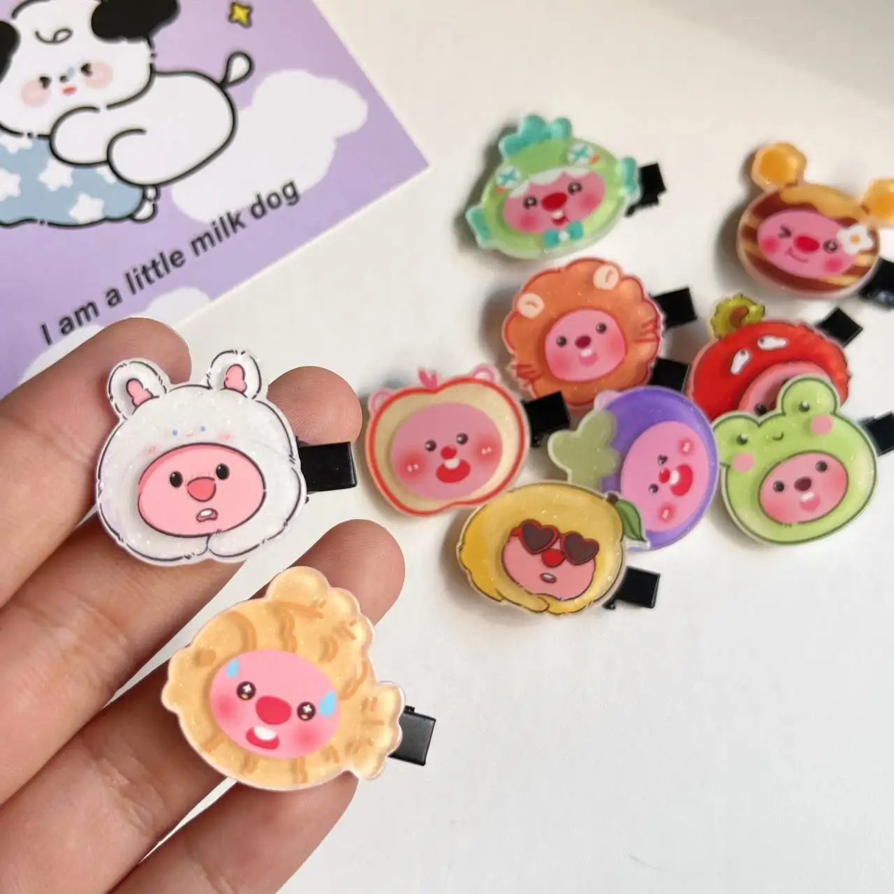 

Kawaii Cute Loopy Little Beaver Hairpin Broken Hair Clip Bb Clip Sweet Little Fresh Ins Anime Friend Gift Birthday Gift Girls