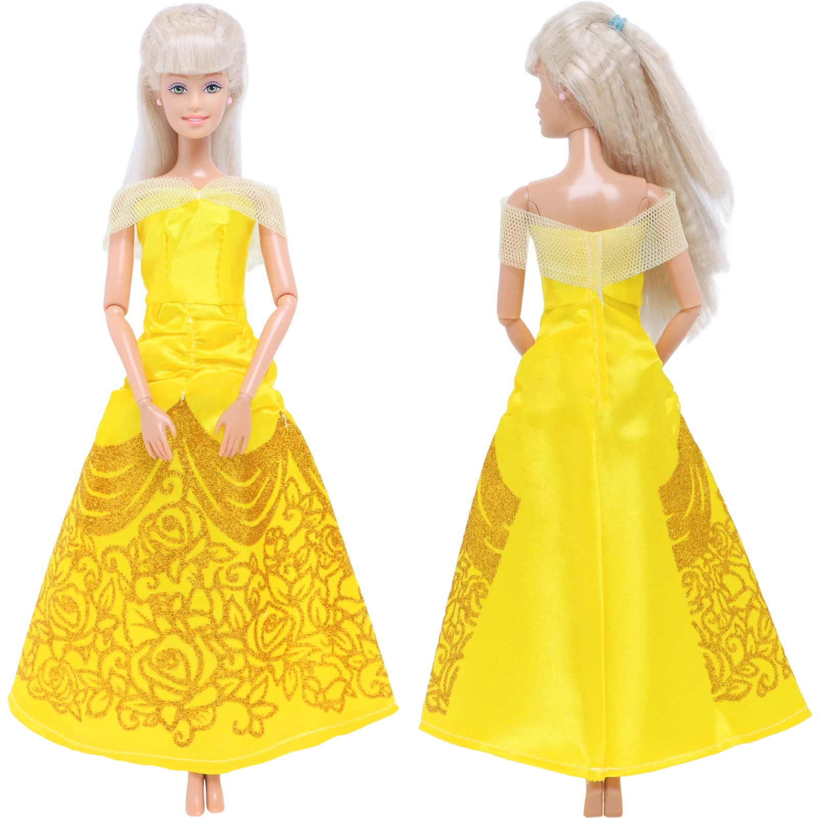 5 Pcs / Lot Fairy Tale Dress Cosplay Princess Gown Skirt Mix Style Clothes 11.5'' Doll Accessories Baby Kids Xmas Toys