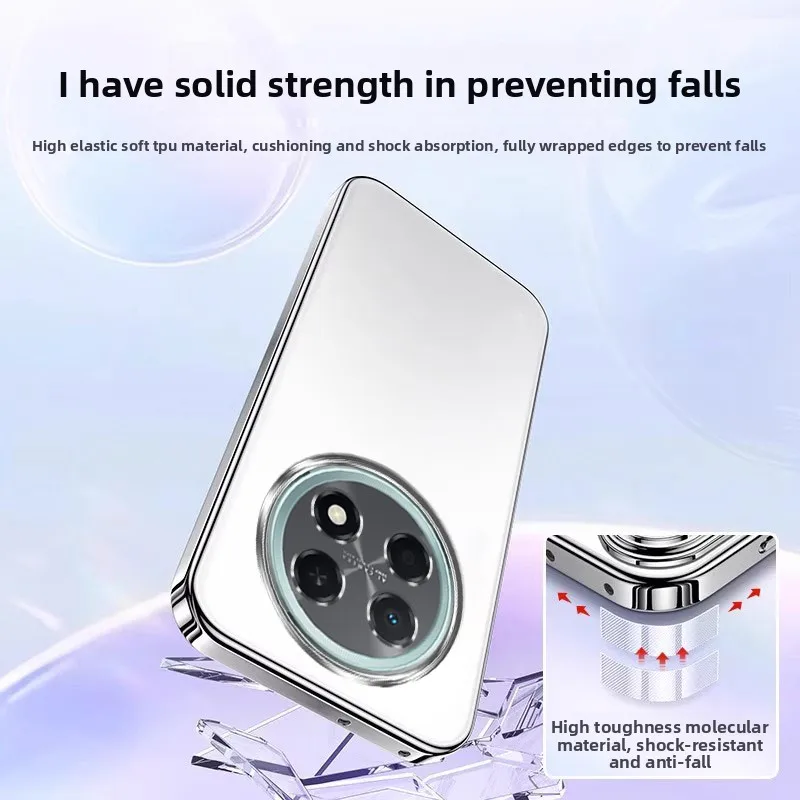 Transparent Full-Cover Electroplated Silicone TPU Case