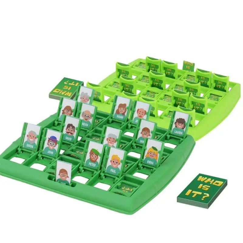 Guess Card Game Toy Guessing Puzzle Game Funny Family Guessing With 96Pcs Cards Logical Reasoning Thinking Puzzle Preschool