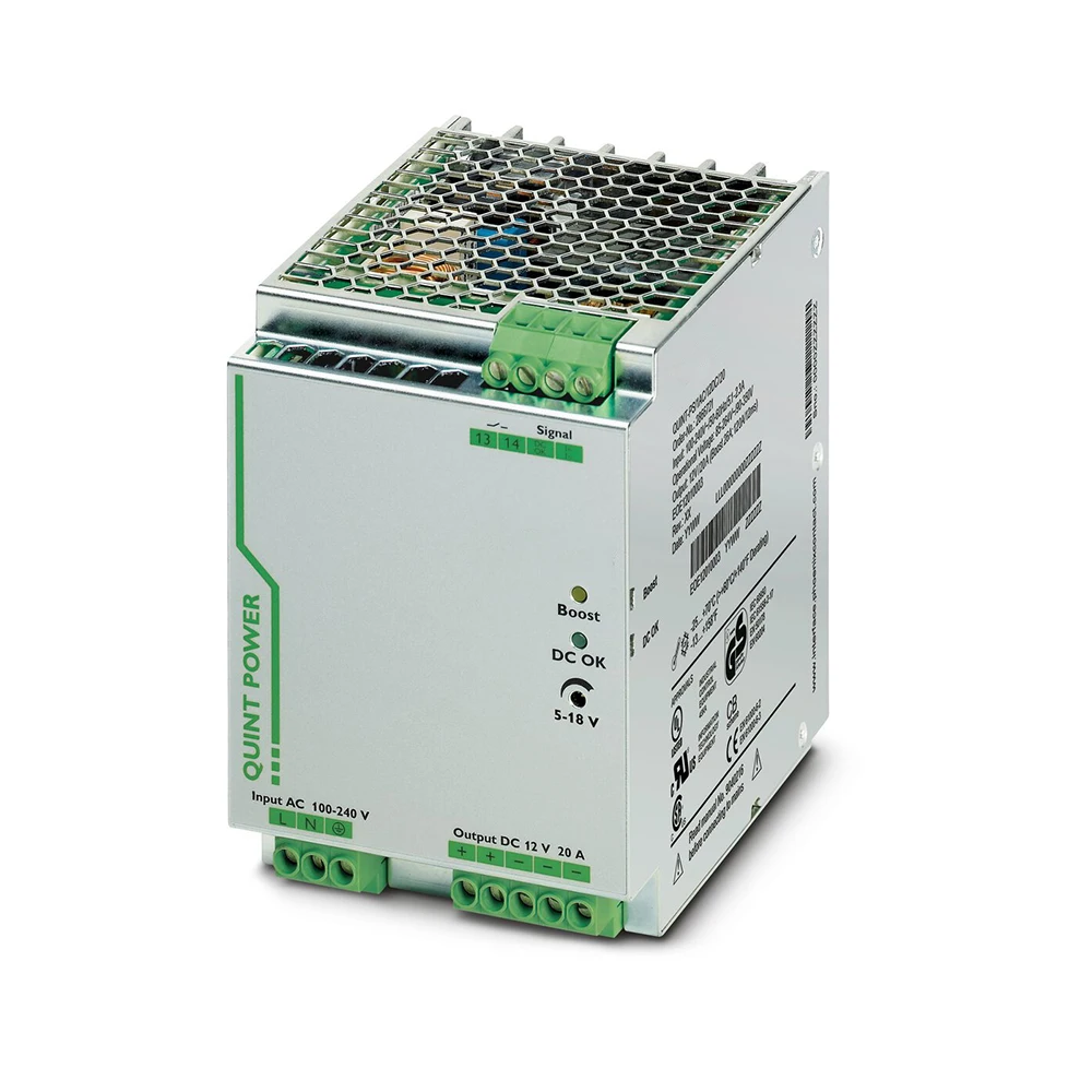 2866721 For Phoenix Power Supply Unit - QUINT-PS/1AC/12DC/20 2 2866721 For Phoenix Power Supply Unit QUINT PS 1AC 12DC 20