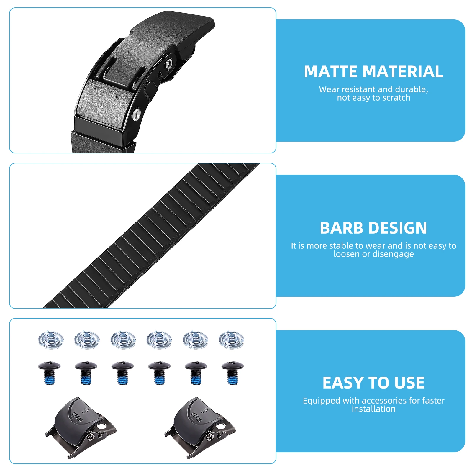 Skating Shoes Straps 2 Set Skate Laces Roller Straps Skating Shoes Energy Belts Accessories Universal Practical PVC Buckles