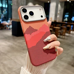 Luxurious Carbon Fiber Phone Case with Magnetic Wireless Charging - Ultra Thin, Hard & Colorful Cover for iPhone 17 Pro (A07)